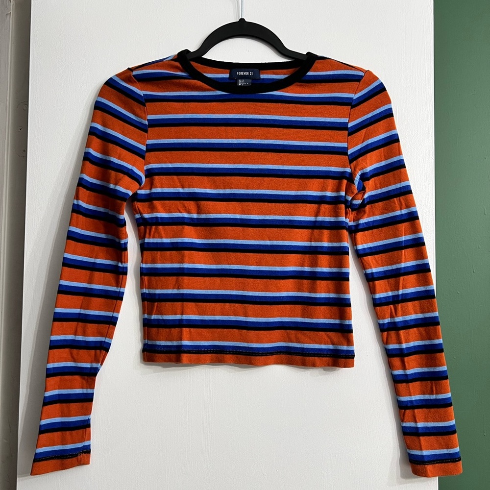 Long-Sleeve Striped Tee